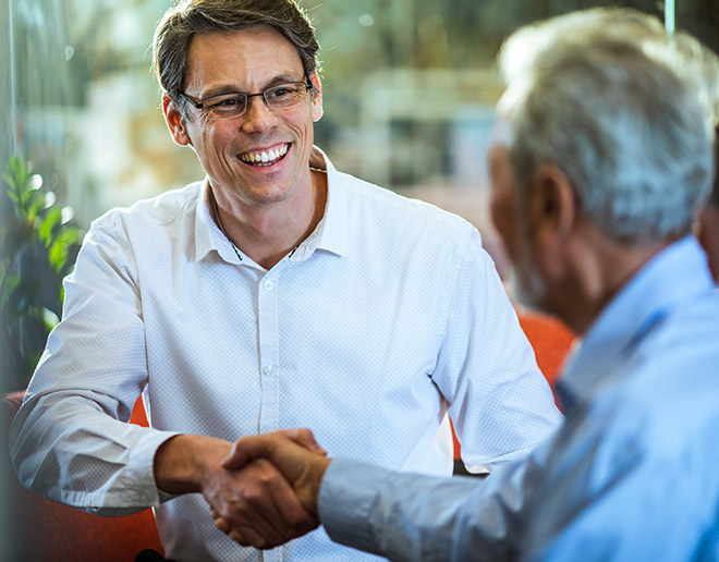 people shaking hands